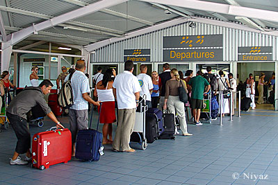 Departure terminal at Male' International Aiport