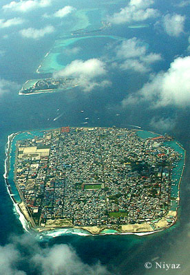 Male' Capital of Maldives from Air