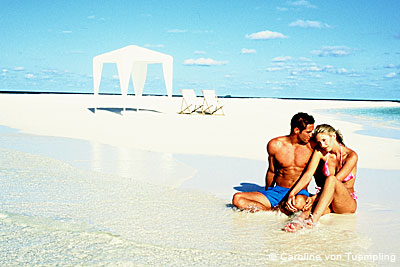 A Maldive Resort - tourism is the backbone of the economy.