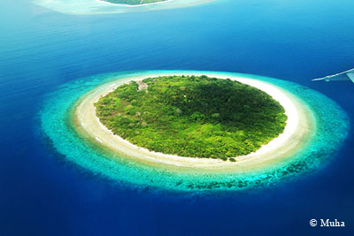 Maldives Islands just few feets above sea level